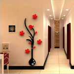 Creative vase acrylic 3D wall sticker Home Wall Decals - EX-STOCK CANADA