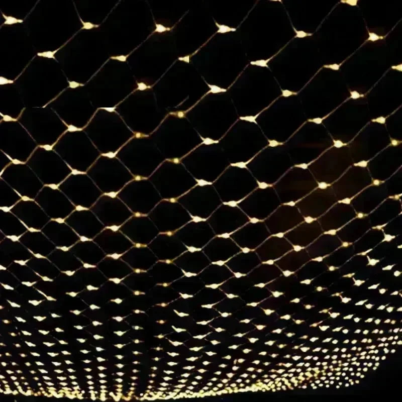 Christmas led lights string lights outdoor waterproof fishnet lights full of stars paved holiday lights wedding ins decorative lights - EX-STOCK CANADA