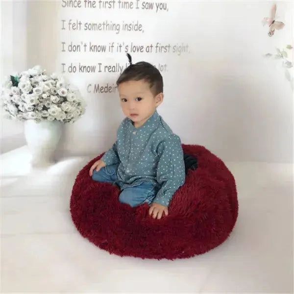 Round Long Hairy Autumn And Winter Nest Pad Cat Mattress - EX-STOCK CANADA