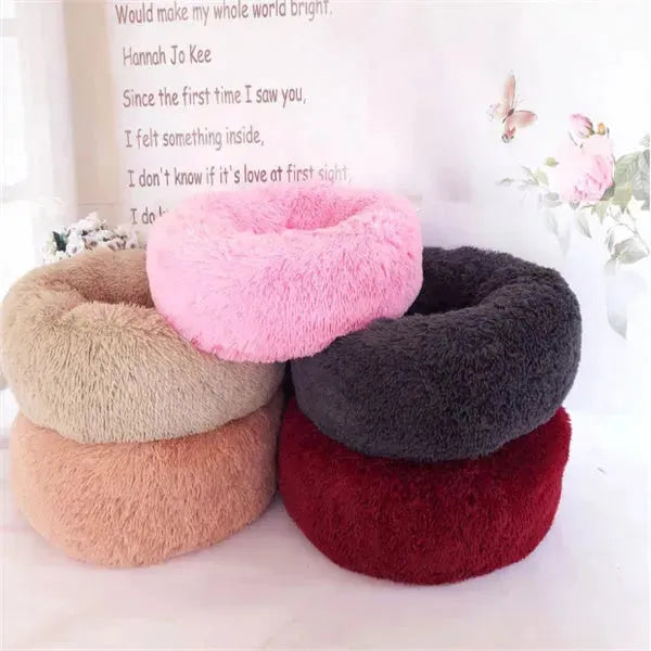 Round Long Hairy Autumn And Winter Nest Pad Cat Mattress - EX-STOCK CANADA