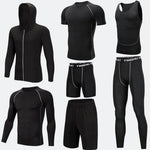 Compression Sport Fitness Workout Gym Outfit 7pcs set for men - EX-STOCK Canada