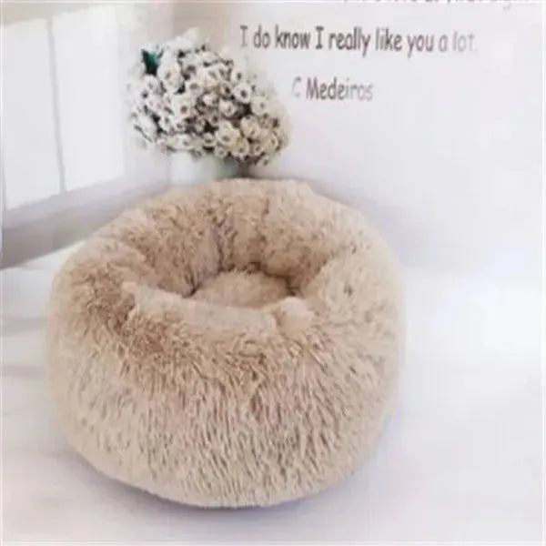 Round Long Hairy Autumn And Winter Nest Pad Cat Mattress - EX-STOCK CANADA