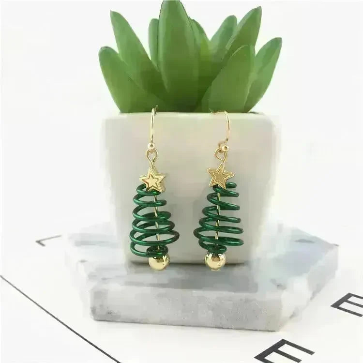 Christmas Earrings Tree Star DIY Earrings - EX-STOCK CANADA