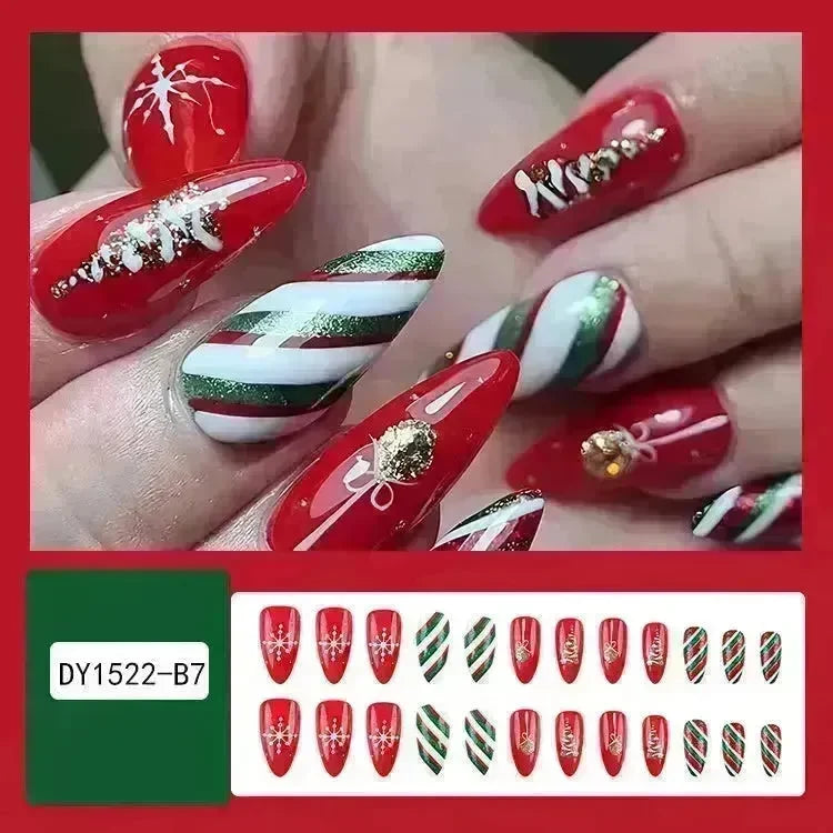 24pcs Christmas False Nail Decal stickers - EX-STOCK CANADA