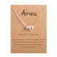 12 Zodiac Sign Necklaces With Gift Card Constellations Pendant Necklace Jewelry - EX-STOCK CANADA