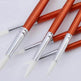 Lot de 12 pinceaux ronds en nylon avec manche en bois pour peinture, outil pour école d'art, aquarelle, peinture acrylique - EX-STOCK Canada