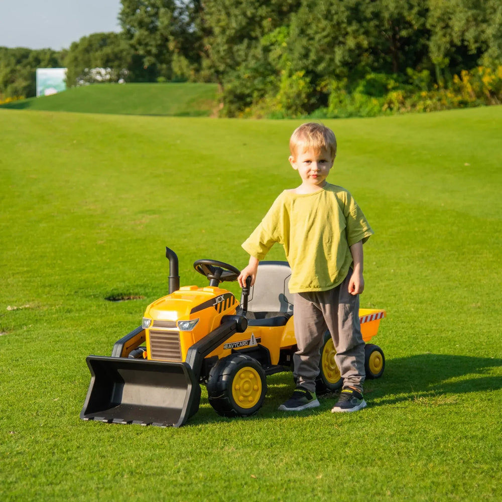 12V Excavator Tractor Kids Ride On Car with Remote Control 