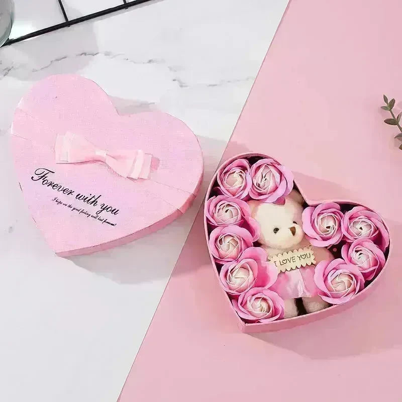 Heart-shaped Rose Red Gift Box New Year Christmas Gift Box Valentine's Day Christmas Gift Mother's Day Birthday Gift - EX-STOCK CANADA