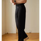 Retro Fashion Men High waist Pleated Loose Straight Leg Trouser - EX-STOCK CANADA