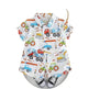 Boy's Shirt Suit Thin Summer Fashionable Cartoon Baby Short Sleeve Summer Clothing Two piece for boys - EX-STOCK Canada