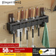 Wall-Mounted No-Drill Kitchen Utensil Rack with Hooks — product view 8 of 17 | EX-STOCK