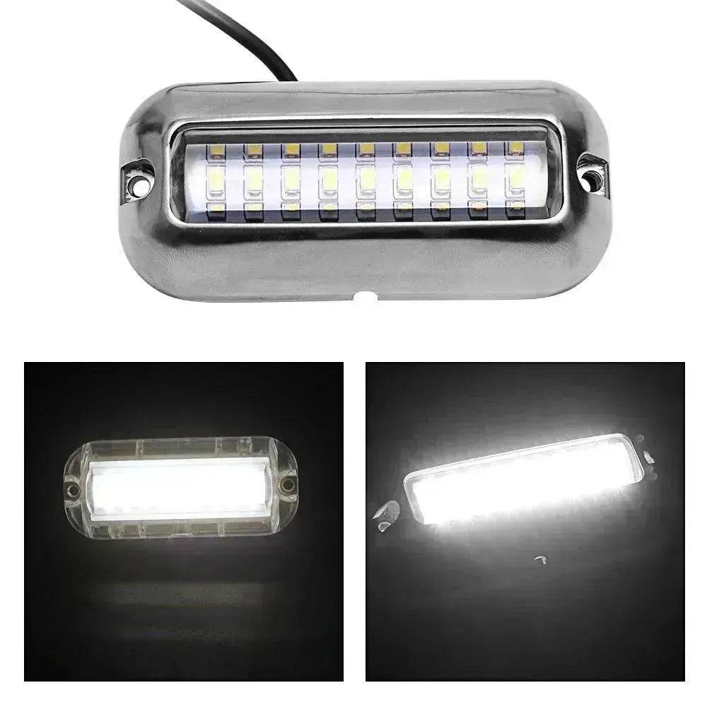 12V led 27 LED marine stainless steel lamp With extension Cable - EX-STOCK Canada