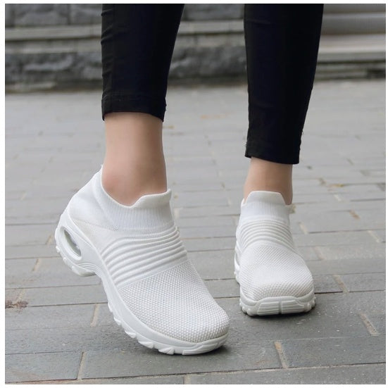 Casual Fashionable Socks Mesh Sneakers No tie sneakers women EX-STOCK
