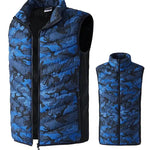 LoClimb Men's Camouflage USB Heated Vest Sleeveless Jacket for Hiking Skiing - EX-STOCK Canada