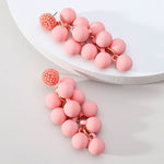 Candy Ball Earrings - Beaded Beach Stud - EX-STOCK Canada