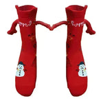 Hand Holding Couple Magnetic Handle Christmas Stockings - EX-STOCK CANADA