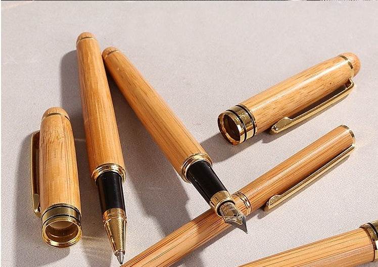 Bamboo Pen Bamboo Pen Pen Ball Pen Lettering Customer Gift Hard Pen Neutral Bamboo Pen - EX-STOCK Canada
