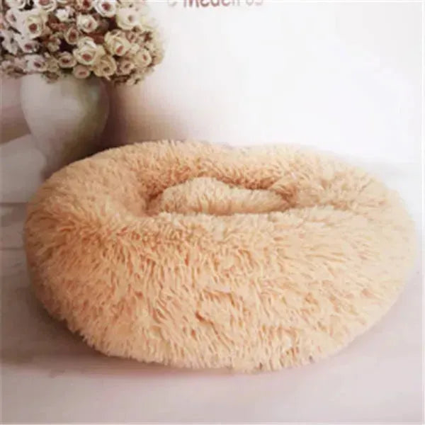 Round Long Hairy Autumn And Winter Nest Pad Cat Mattress - EX-STOCK CANADA
