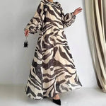 Elegant Printed Mum Long Maxi Dress - EX-STOCK Canada