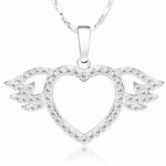 Women Fashion Angel love pendant Necklace Gold Silver - EX-STOCK CANADA