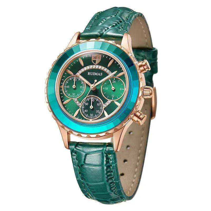 Leather Waterproof quartz watch - EX-STOCK Canada