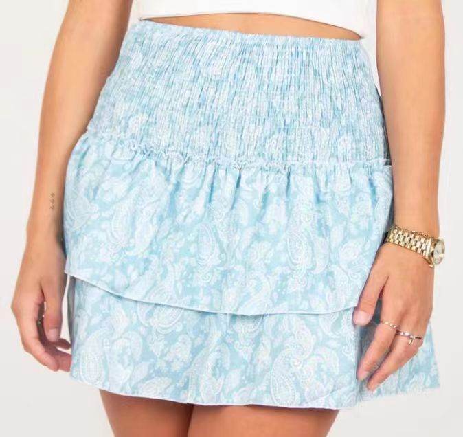 Leisure Versatile Lotus Leaf Women's Mini layered Skirt - EX-STOCK Canada