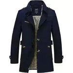 Men's casual jacket mid-length trench coat - EX-STOCK CANADA