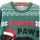 Green christmas Santa Paws Couple Pullover sweater - EX-STOCK Canada