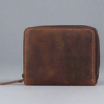 Cartera MET Hunter de cuero con cremallera alrededorEX-STOCK Canada 