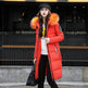 Long Zip up Faux fur Collar Hooded Winter Puffer coat women - EX-STOCK Canada