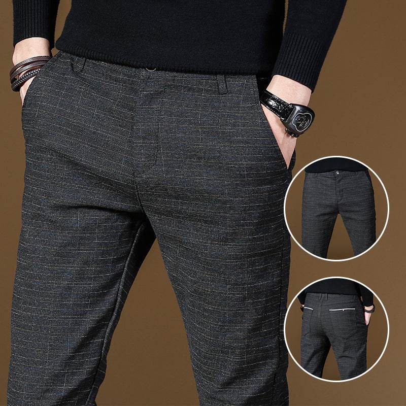 Fashion High Quality Men Spring Autumn Slim fit straight Trouser - EX-STOCK Canada