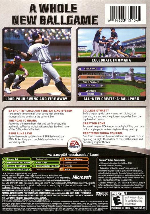 MVP 06 Baseball NCAA 