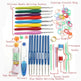 Crochet Set Handmade Wool Crochet Crochet Tool Set Combination Bag Metal Aluminum Yarn Needle - EX-STOCK CANADA