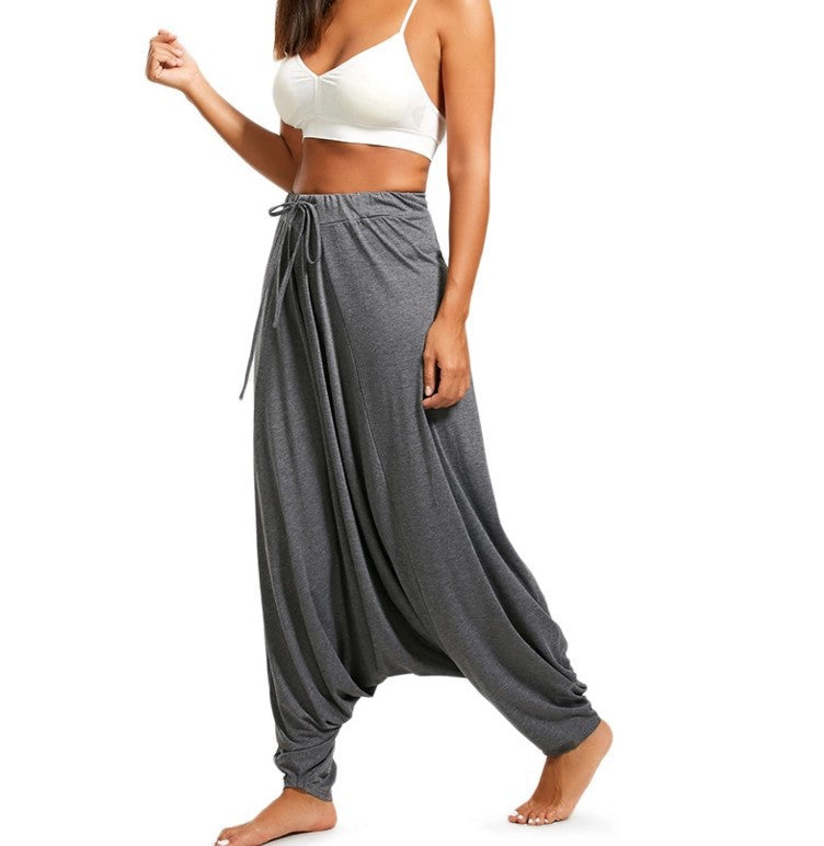 Women's Cotton-Blend Balloon Harem Pants — product view 9 of 10 | EX-STOCK