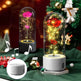 Creative 2 In 1 Rose Flowers LED Light And Bluetooth-compatible Speaker Valentine's Day Gift Rose Luminous Night Light Ornament In Glass Cover - EX-STOCK CANADA
