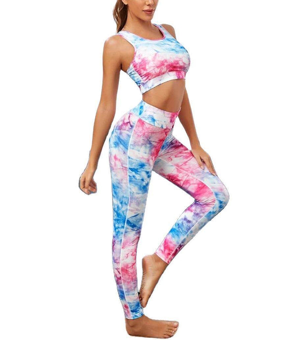 Women Wording Yoga Exercy Fitness Yoga 2 قطعة مجموعة
