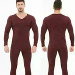 Winter Men's Sleepwear Loungewear Cashmere Long John set - EX-STOCK CANADA