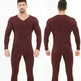 Winter Men's Sleepwear Loungewear Cashmere Long John set - EX-STOCK CANADA
