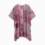 Spring Summer Printed Sun Protection Beach Kimono Cardigan Blouse top Women - EX-STOCK Canada