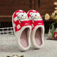 New Christmas Plaid Santa Claus Slippers Winter Indoor Non-slip Floor Bedroom Fuzzy House Shoes For Women Home Slipper - EX-STOCK CANADA