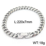 Cuban Link Chain Trimming Chain Jewelry Buckle Titanium Steel Bracelet - EX-STOCK Canada