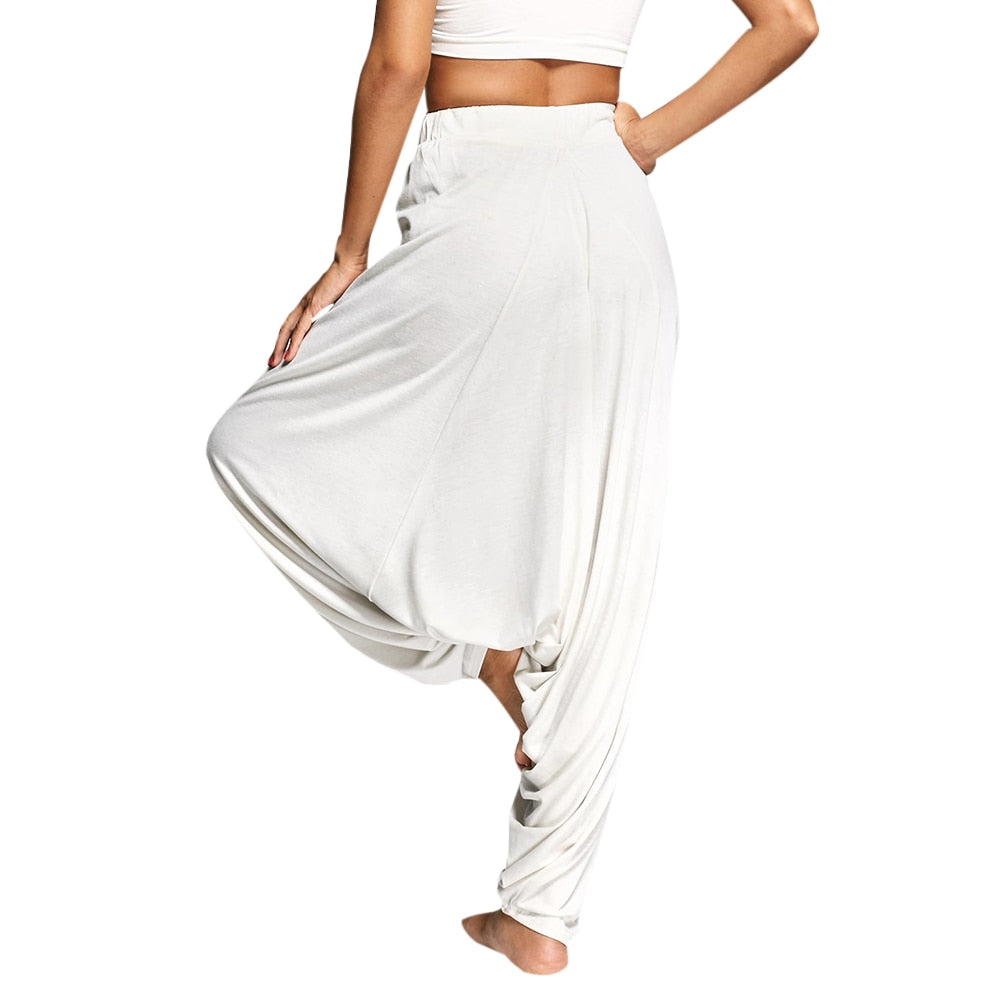 Women's Cotton-Blend Balloon Harem Pants — product view 6 of 10 | EX-STOCK