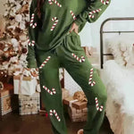 Women's Christmas sweatsuit Sequins Long Sleeve Pants Two-piece Set Fashion Casual Set - EX-STOCK CANADA
