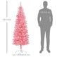 6ft Tall Pencil Artificial Christmas Tree With 479 Branch Tips With Steel Base EX-STOCK Canada 