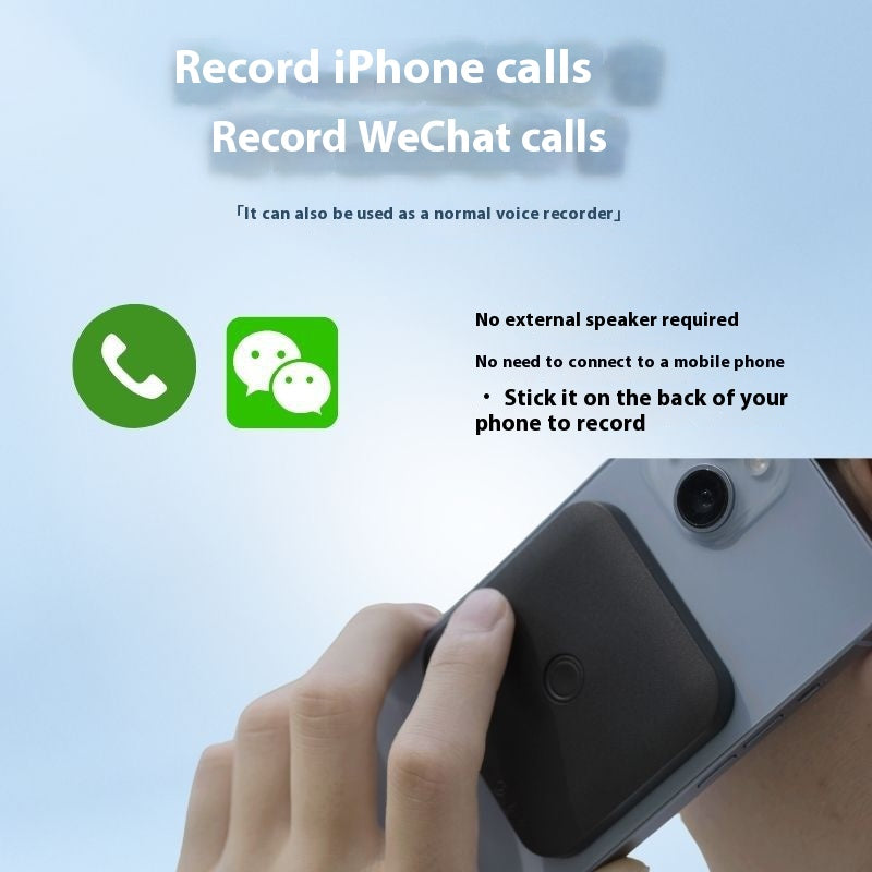 64GB AI Voice Recorder with Transcription & Summaries – Black