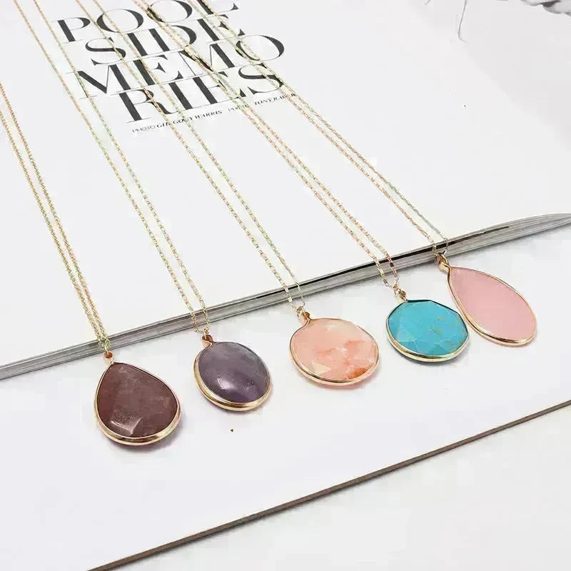Personalized stone short Dress necklace Unisex - EX-STOCK CANADA