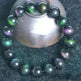 Rainbow Purple Green Eye Obsidian Bracelet - EX-STOCK CANADA