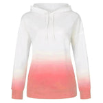 Women Tie-dye print hooded long sleeves - EX-STOCK CANADA