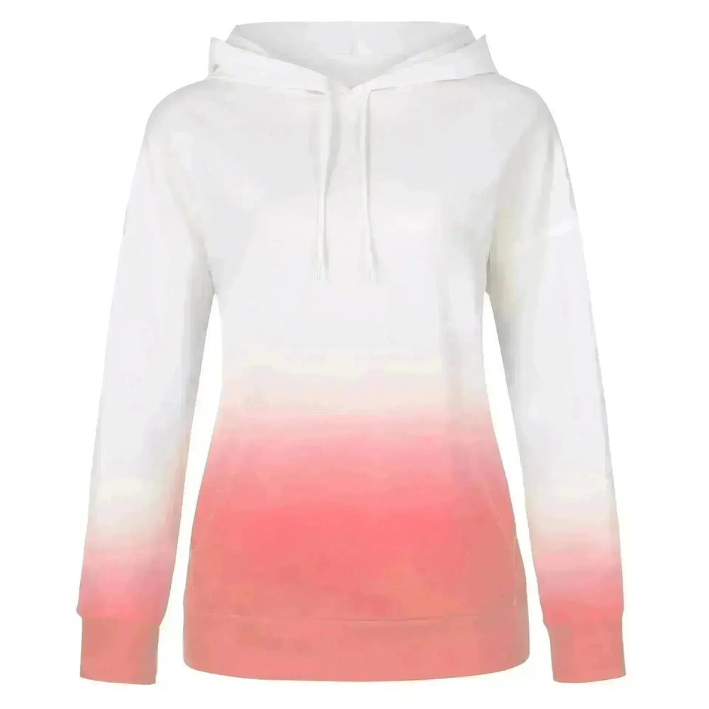 Women Tie-dye print hooded long sleeves - EX-STOCK CANADA