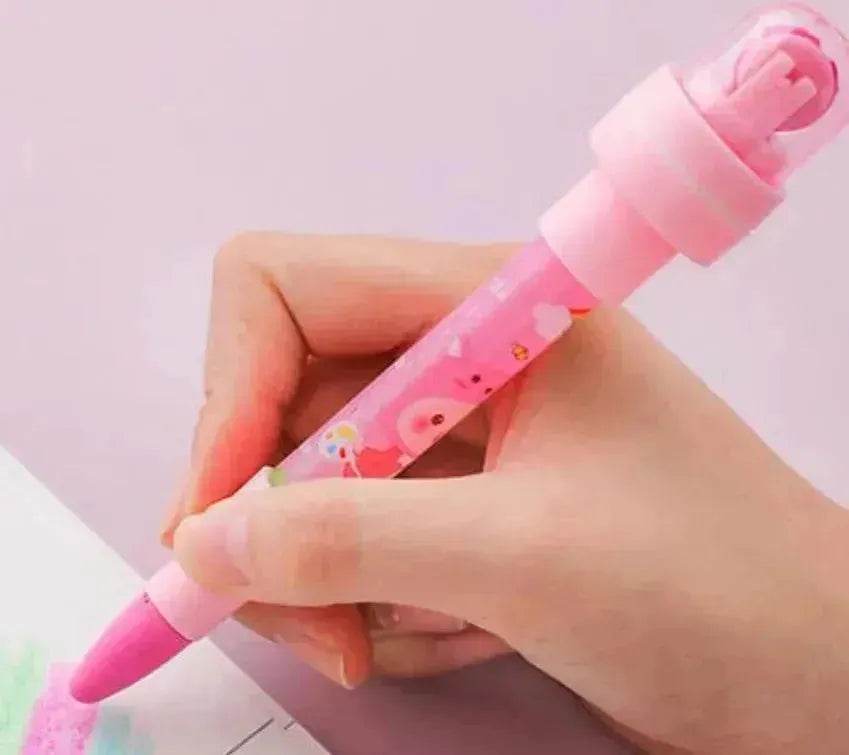 12 Color Bubble Crayon Painting Graffiti Seal for Children - EX-STOCK Canada